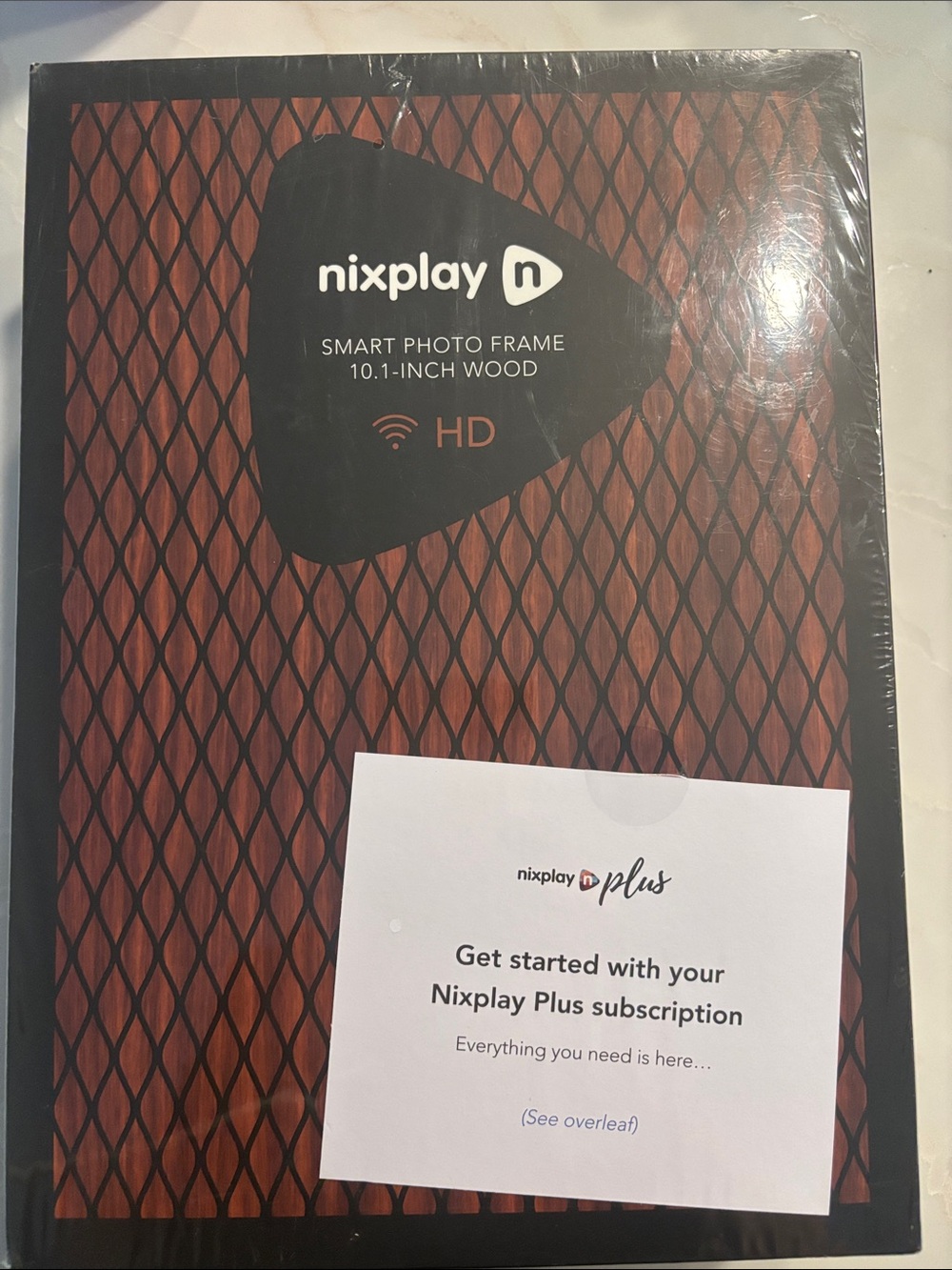 Nixplay 10.1" Wood Smart Photo Frame - Brown